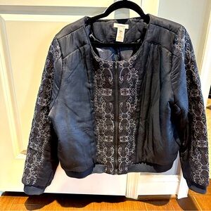 Sundance Bomber Jacket Blazer Cotton/Silk XL